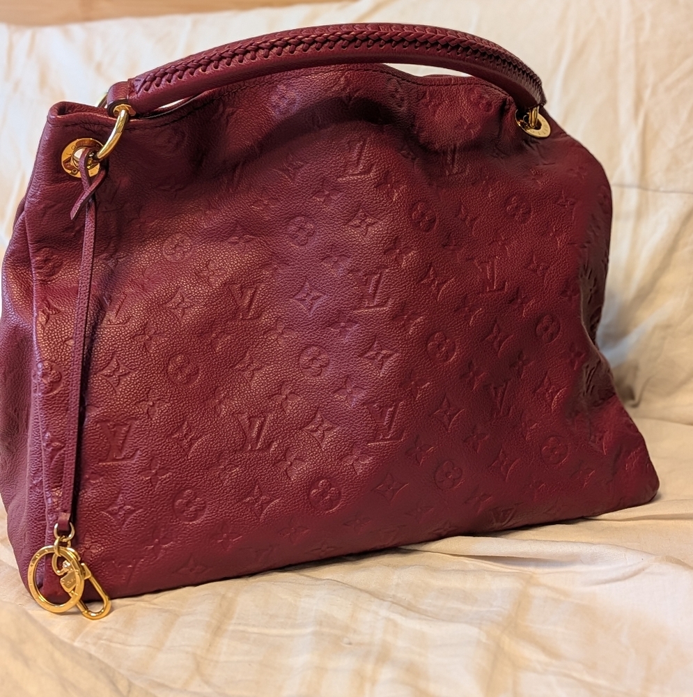 Louis Vuitton Burgundy Handbag